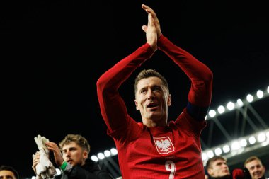 Robert Lewandowski, 2026 Dünya Kupası Avrupa ön eleme maçında Litvanya ve Polonya milli takımları arasında görüldü (Maciej Rogowski / Ball Raw Images)