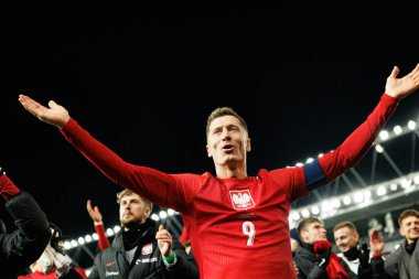 Robert Lewandowski, 2026 Dünya Kupası Avrupa ön eleme maçında Litvanya ve Polonya milli takımları arasında görüldü (Maciej Rogowski / Ball Raw Images)