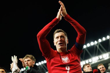 Robert Lewandowski, 2026 Dünya Kupası Avrupa ön eleme maçında Litvanya ve Polonya milli takımları arasında görüldü (Maciej Rogowski / Ball Raw Images)