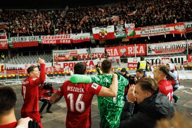 Pawel Wszolek ve Lukasz Skorupski, 2026 Dünya Kupası 'nda Litvanya ve Polonya milli takımları arasında oynanan Avrupa ön eleme maçında görüldü (Maciej Rogowski / Ball Raw Images)