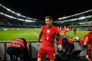 Robert Lewandowski, 2026 Dünya Kupası Avrupa ön eleme maçında Litvanya ve Polonya milli takımları arasında görüldü (Maciej Rogowski / Ball Raw Images)