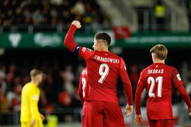 Robert Lewandowski, 2026 Dünya Kupası Avrupa ön eleme maçında Litvanya ve Polonya milli takımları arasında görüldü (Maciej Rogowski / Ball Raw Images)