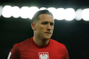 Piotr Zielinski, 2026 Dünya Kupası 'nda Litvanya ve Polonya milli takımları arasında oynanan Avrupa ön eleme maçında görüldü (Maciej Rogowski / Ball Raw Images)