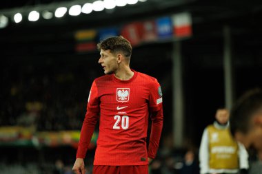 Sebastian Szymanski, 2026 Dünya Kupası Avrupa ön eleme maçında Litvanya ve Polonya milli takımları arasında görüldü (Maciej Rogowski / Ball Raw Images)