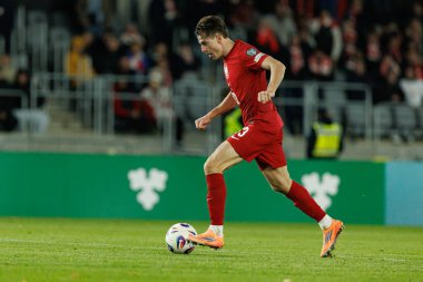 Jakub Kaminski, 2026 Dünya Kupası Avrupa ön eleme maçında Litvanya ve Polonya milli takımları arasında görüldü (Maciej Rogowski / Ball Raw Images)