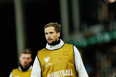 Dünya Kupası 2026 Avrupa ön eleme maçında Litvanya ve Polonya milli takımları arasında Tomasz Kedziora görüldü (Maciej Rogowski / Ball Raw Images)