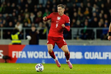 Robert Lewandowski, 2026 Dünya Kupası Avrupa ön eleme maçında Litvanya ve Polonya milli takımları arasında görüldü (Maciej Rogowski / Ball Raw Images)