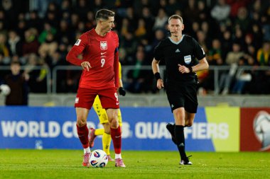 Robert Lewandowski, 2026 Dünya Kupası Avrupa ön eleme maçında Litvanya ve Polonya milli takımları arasında görüldü (Maciej Rogowski / Ball Raw Images)