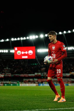 Sebastian Szymanski, 2026 Dünya Kupası Avrupa ön eleme maçında Litvanya ve Polonya milli takımları arasında görüldü (Maciej Rogowski / Ball Raw Images)