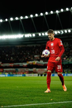 Sebastian Szymanski, 2026 Dünya Kupası Avrupa ön eleme maçında Litvanya ve Polonya milli takımları arasında görüldü (Maciej Rogowski / Ball Raw Images)