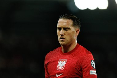 Piotr Zielinski, 2026 Dünya Kupası 'nda Litvanya ve Polonya milli takımları arasında oynanan Avrupa ön eleme maçında görüldü (Maciej Rogowski / Ball Raw Images)