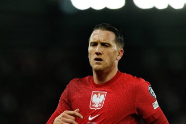 Piotr Zielinski, 2026 Dünya Kupası 'nda Litvanya ve Polonya milli takımları arasında oynanan Avrupa ön eleme maçında görüldü (Maciej Rogowski / Ball Raw Images)