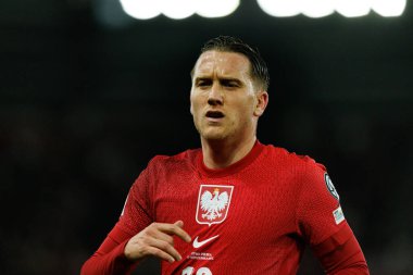 Piotr Zielinski, 2026 Dünya Kupası 'nda Litvanya ve Polonya milli takımları arasında oynanan Avrupa ön eleme maçında görüldü (Maciej Rogowski / Ball Raw Images)