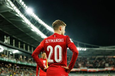 Sebastian Szymanski, 2026 Dünya Kupası Avrupa ön eleme maçında Litvanya ve Polonya milli takımları arasında görüldü (Maciej Rogowski / Ball Raw Images)