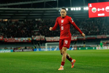 Piotr Zielinski, 2026 Dünya Kupası 'nda Litvanya ve Polonya milli takımları arasında oynanan Avrupa ön eleme maçında görüldü (Maciej Rogowski / Ball Raw Images)
