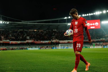 Sebastian Szymanski, 2026 Dünya Kupası Avrupa ön eleme maçında Litvanya ve Polonya milli takımları arasında görüldü (Maciej Rogowski / Ball Raw Images)