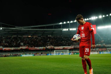 Sebastian Szymanski, 2026 Dünya Kupası Avrupa ön eleme maçında Litvanya ve Polonya milli takımları arasında görüldü (Maciej Rogowski / Ball Raw Images)