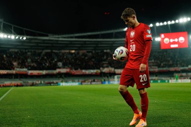 Sebastian Szymanski, 2026 Dünya Kupası Avrupa ön eleme maçında Litvanya ve Polonya milli takımları arasında görüldü (Maciej Rogowski / Ball Raw Images)