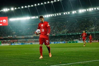 Sebastian Szymanski, 2026 Dünya Kupası Avrupa ön eleme maçında Litvanya ve Polonya milli takımları arasında görüldü (Maciej Rogowski / Ball Raw Images)