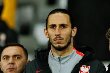 Kamil Grabara, 2026 Dünya Kupası 'nda Litvanya ve Polonya milli takımları arasında oynanan Avrupa ön eleme maçında görüldü (Maciej Rogowski / Ball Raw Images)