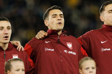 Jakub Kiwior, 2026 Dünya Kupası 'nda Litvanya ve Polonya milli takımları arasında oynanan Avrupa ön eleme maçında görüldü (Maciej Rogowski / Ball Raw Images)