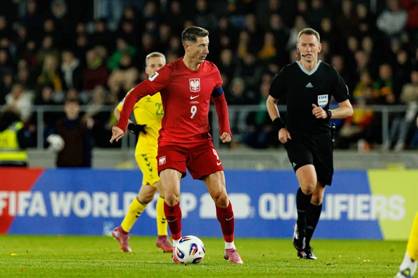 Robert Lewandowski, 2026 Dünya Kupası Avrupa ön eleme maçında Litvanya ve Polonya milli takımları arasında görüldü (Maciej Rogowski / Ball Raw Images)