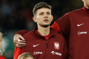Sebastian Szymanski, 2026 Dünya Kupası Avrupa ön eleme maçında Litvanya ve Polonya milli takımları arasında görüldü (Maciej Rogowski / Ball Raw Images)