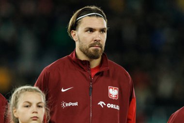 Przemyslaw Wisniewski, 2026 Dünya Kupası 'nda Litvanya ve Polonya milli takımları arasında oynanan Avrupa eleme maçında görüldü (Maciej Rogowski / Ball Raw Images)