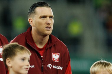 Piotr Zielinski, 2026 Dünya Kupası 'nda Litvanya ve Polonya milli takımları arasında oynanan Avrupa ön eleme maçında görüldü (Maciej Rogowski / Ball Raw Images)