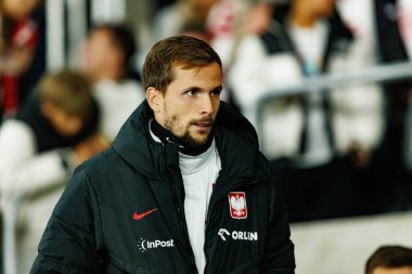 Dünya Kupası 2026 Avrupa ön eleme maçında Litvanya ve Polonya milli takımları arasında Tomasz Kedziora görüldü (Maciej Rogowski / Ball Raw Images)