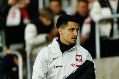 Bartosz Kapustka, 2026 Dünya Kupası 'nda Litvanya ve Polonya milli takımları arasında oynanan Avrupa ön eleme maçında görüldü (Maciej Rogowski / Ball Raw Images)