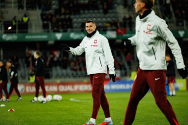 Jakub Piotrowski, 2026 Dünya Kupası Avrupa ön eleme maçında Litvanya ve Polonya milli takımları arasında görüldü (Maciej Rogowski / Ball Raw Images)