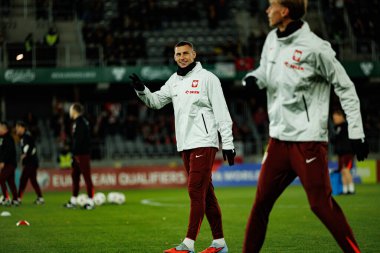 Jakub Piotrowski, 2026 Dünya Kupası Avrupa ön eleme maçında Litvanya ve Polonya milli takımları arasında görüldü (Maciej Rogowski / Ball Raw Images)