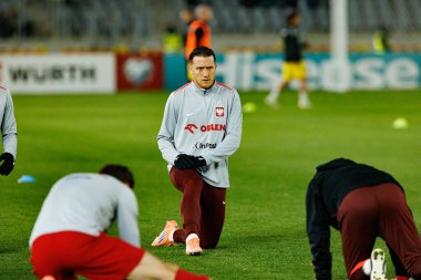 Piotr Zielinski, 2026 Dünya Kupası 'nda Litvanya ve Polonya milli takımları arasında oynanan Avrupa ön eleme maçında görüldü (Maciej Rogowski / Ball Raw Images)