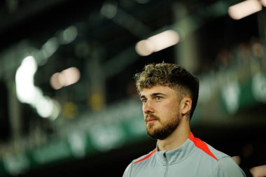 Dünya Kupası 2026 Avrupa Ön eleme maçında Litvanya ve Polonya milli takımları arasında görülen Kacper Tobiasz (Maciej Rogowski / Ball Raw Images)