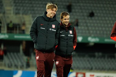 Jan Ziolkowski ve Tomasz Kedziora, 2026 Dünya Kupası 'nda Litvanya ve Polonya milli takımları arasında oynanan Avrupa Ön eleme maçında görüldü (Maciej Rogowski / Ball Raw Images)