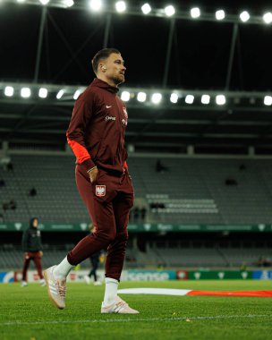 Matty Cash, 2026 Dünya Kupası 'nda Litvanya ve Polonya milli takımları arasında oynanan Avrupa Ön eleme maçında görüldü (Maciej Rogowski / Ball Raw Images)