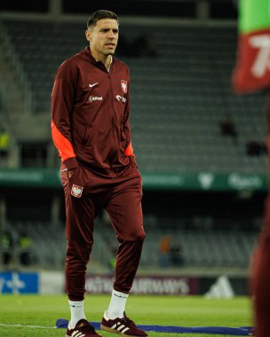 Jan Bednarek, 2026 Dünya Kupası 'nda Litvanya ve Polonya milli takımları arasında oynanan Avrupa ön eleme maçında görüldü (Maciej Rogowski / Ball Raw Images)