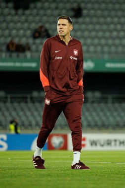 Jan Bednarek, 2026 Dünya Kupası 'nda Litvanya ve Polonya milli takımları arasında oynanan Avrupa ön eleme maçında görüldü (Maciej Rogowski / Ball Raw Images)