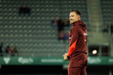 Matty Cash, 2026 Dünya Kupası 'nda Litvanya ve Polonya milli takımları arasında oynanan Avrupa Ön eleme maçında görüldü (Maciej Rogowski / Ball Raw Images)