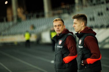 Kamil Grosicki ve Krzysztof Piatek, 2026 Dünya Kupası 'nda Litvanya ve Polonya milli takımları arasında oynanan Avrupa ön eleme maçında görüldü (Maciej Rogowski / Ball Raw Images)