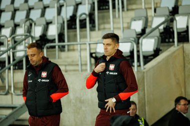 Kamil Grosicki ve Krzysztof Piatek, 2026 Dünya Kupası 'nda Litvanya ve Polonya milli takımları arasında oynanan Avrupa ön eleme maçında görüldü (Maciej Rogowski / Ball Raw Images)