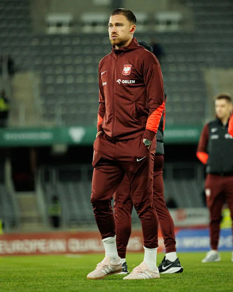 Matty Cash, 2026 Dünya Kupası 'nda Litvanya ve Polonya milli takımları arasında oynanan Avrupa Ön eleme maçında görüldü (Maciej Rogowski / Ball Raw Images)