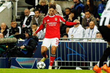 Georgiy Sudakov, Newcastle United ve SL Benfica (Maciej Rogowski / Ball Raw Images) arasında Şampiyonlar Ligi faz maçında görüldü)