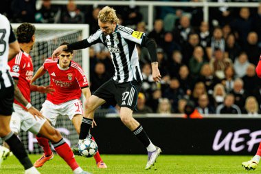Nick Woltemade, Newcastle United FC ve SL Benfica (Maciej Rogowski / Ball Raw Images) arasında Şampiyonlar Ligi faz maçında görüldü.)