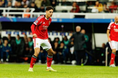 Georgiy Sudakov, Newcastle United ve SL Benfica (Maciej Rogowski / Ball Raw Images) arasında Şampiyonlar Ligi faz maçında görüldü)
