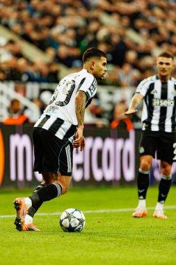 Bruno Guimaraes, Newcastle United FC ve SL Benfica (Maciej Rogowski / Ball Raw Images) arasında Şampiyonlar Ligi faz oyunu sırasında görüldü.)