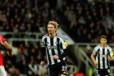 Nick Woltemade, Newcastle United FC ve SL Benfica (Maciej Rogowski / Ball Raw Images) arasında Şampiyonlar Ligi faz maçında görüldü.)