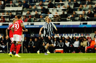 Nick Woltemade, Newcastle United FC ve SL Benfica (Maciej Rogowski / Ball Raw Images) arasında Şampiyonlar Ligi faz maçında görüldü.)