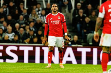 Vangelis Pavlidis, Newcastle United FC ve SL Benfica (Maciej Rogowski / Ball Raw Images) arasındaki Şampiyonlar Ligi faz maçında görüldü)